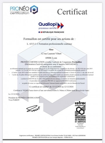Certification Qualiopi